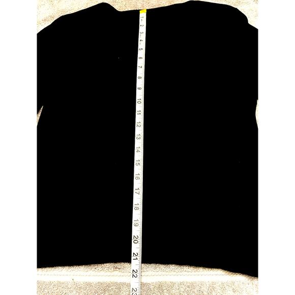 Women’s black sequin button front cardigan sweater - Picture 2 of 6